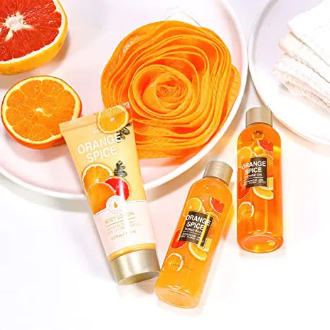 Body & Earth Orange Spice 4 Pieces Gift Set