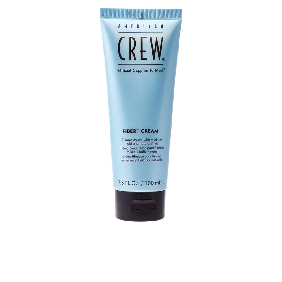 American Crew Men's Fiber Cream, Like Hair Gel with Medium Hold & Natural Shine, 3.3 Fl Oz