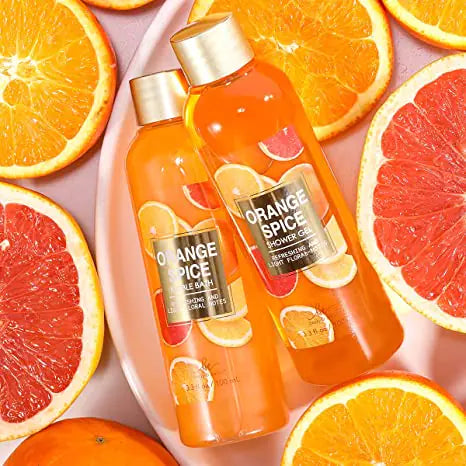 Body & Earth Orange Spice 4 Pieces Gift Set