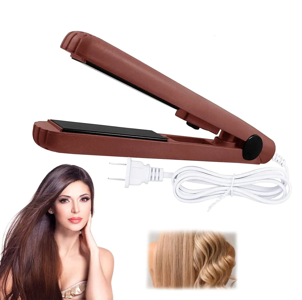 Mini Portable Hair Iron Hair Straightener Curler Professional Hair Irons Ceramic