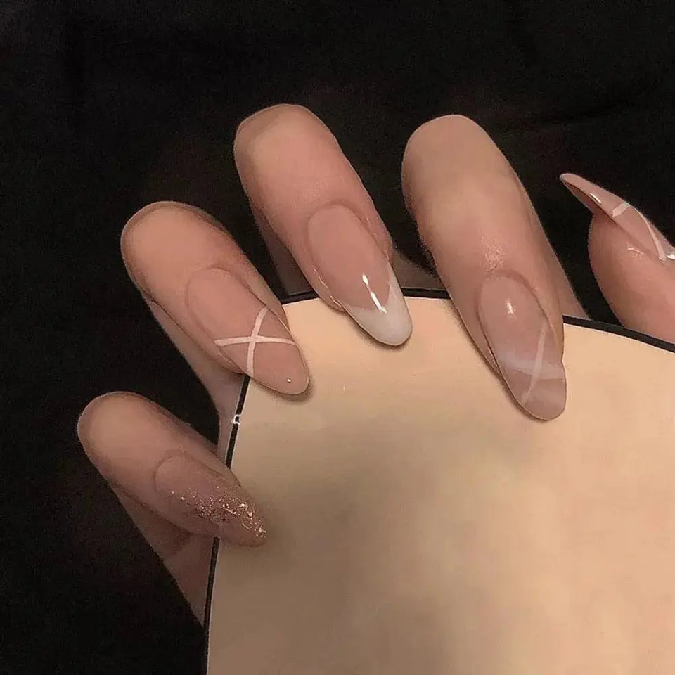 Short Ballet Wearable Fake Nails