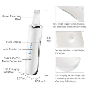 Ultrasonic Face Skin Scrubber