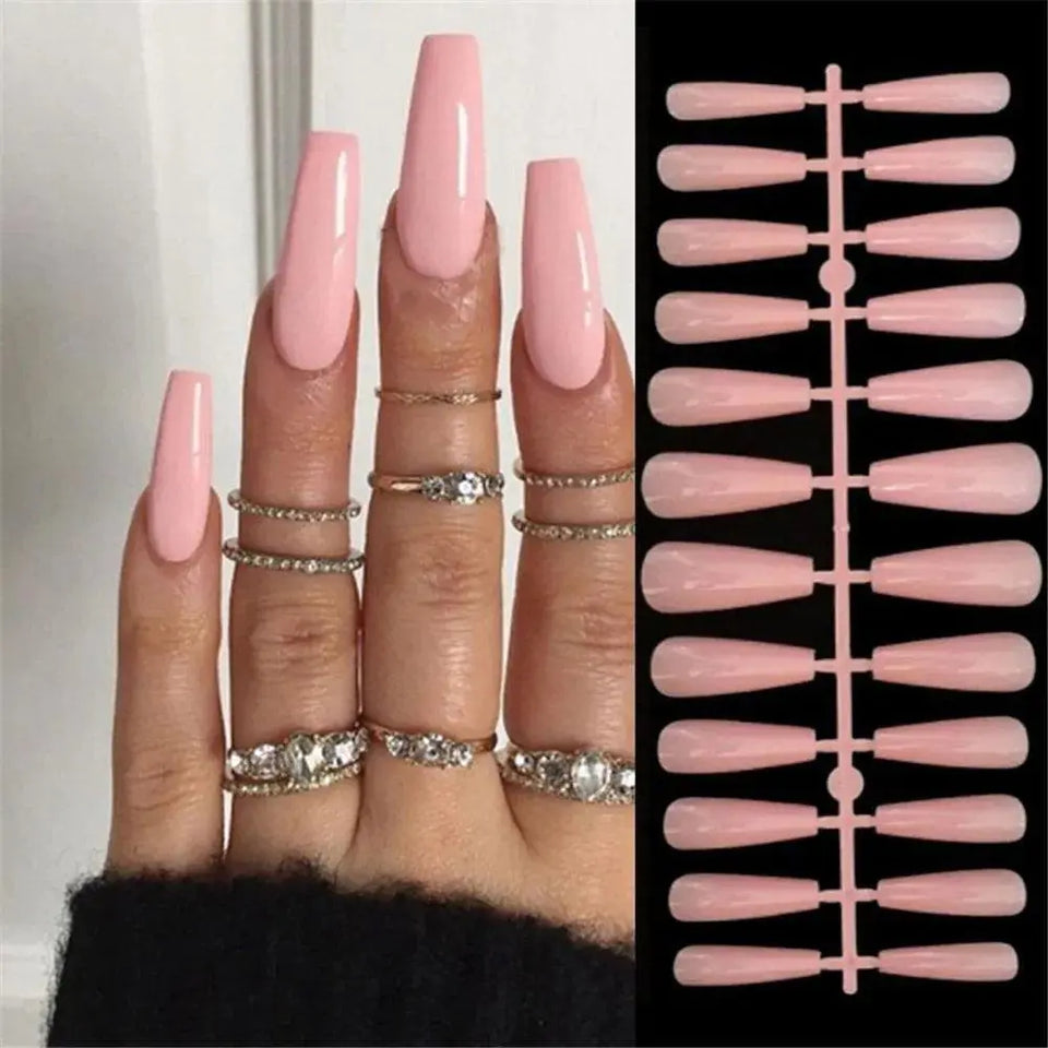 Short Ballet Wearable Fake Nails