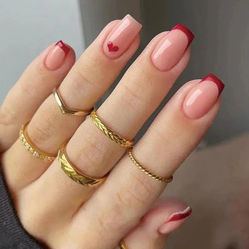 Short Ballet Wearable Fake Nails