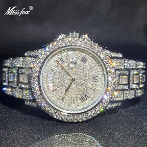 Masculino Diamond Quartz Watches