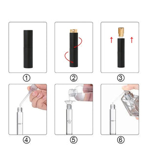 10ml Perfume Refill Bottle Portable Mini Perfume Glass Bottle